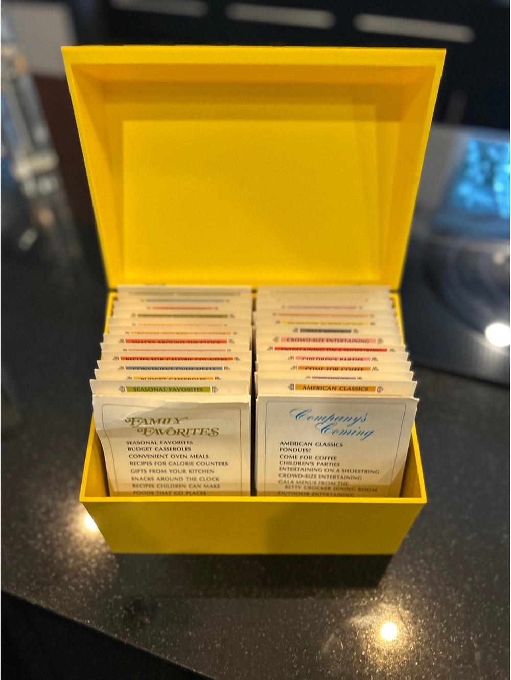 Vintage Betty Crocker Recipe Box with Card Index Library Full of Recipes
